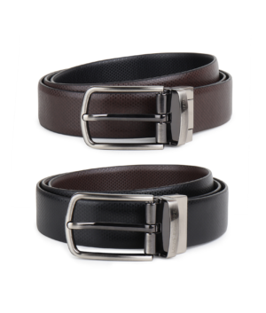 Louis Philippe Reversible Leather Belt for Men
