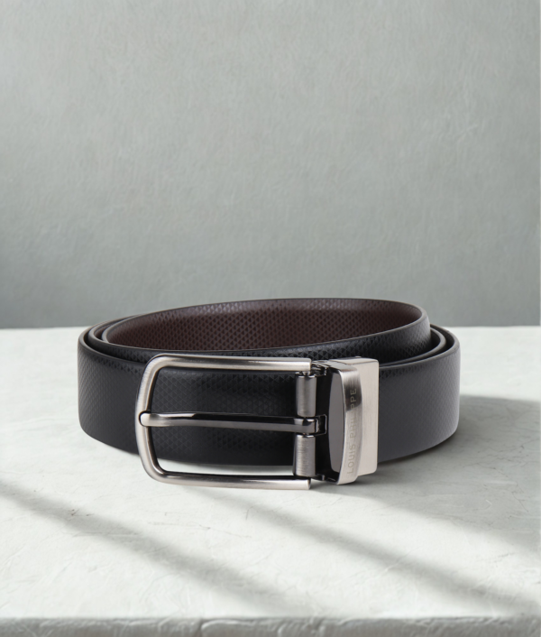 Louis Philippe Reversible Leather Belt for Men
