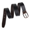 Louis Philippe Reversible Leather Belt for Men (Black/Brown)
